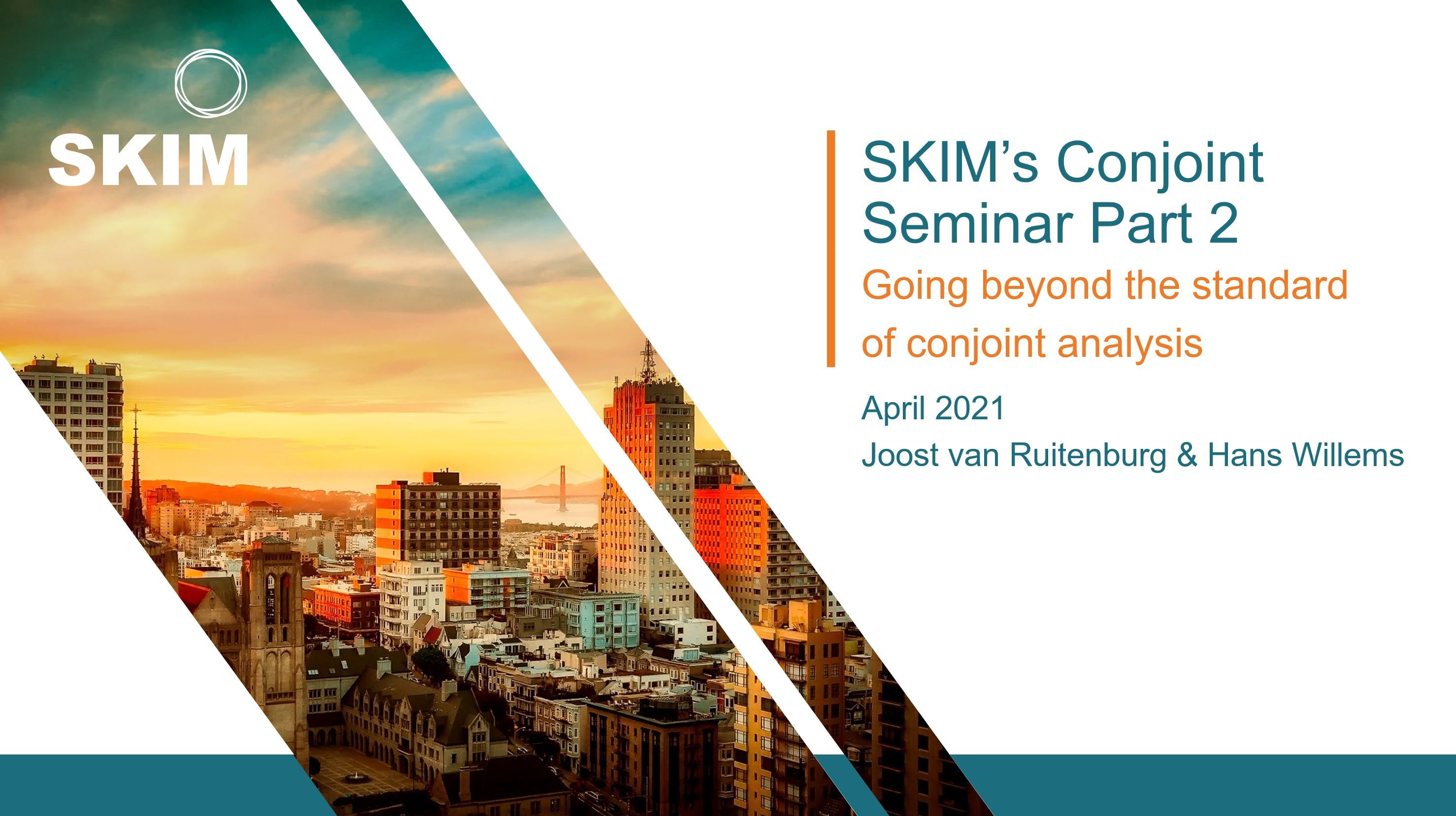 SKIM Conjoint Seminar pt 2